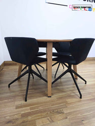 Steelcase Round Meeting Table with 4 Modus Hold Swivel Armchairs