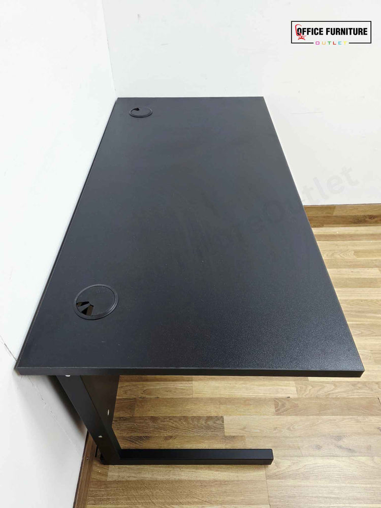 Brand New Straight Black Office Desk (120cm x 60cm)