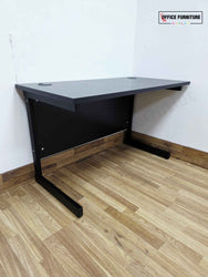 Brand New Straight Black Office Desk (120cm x 60cm)