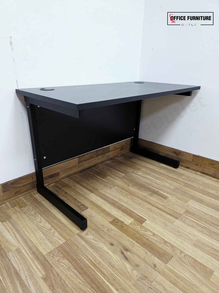 Brand New Straight Black Office Desk (120cm x 60cm)