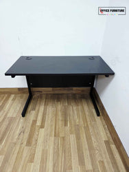 Brand New Straight Black Office Desk (120cm x 60cm)