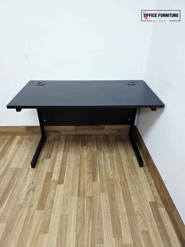 Brand New Straight Black Office Desk (120cm x 60cm)