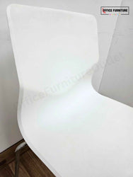 Strand+Hvass Four Design Stackable White Chairs – Set of 2