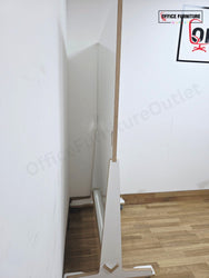Tall Mobile Whiteboard Screen – Double Sided Office Room Divider on Wheels