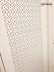 Tall White Metal Storage Cabinet 100cm Double Door (ST74)