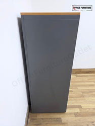 Triumph Mid-Level Tambour Oak Top Office Storage Cabinet (ST79)