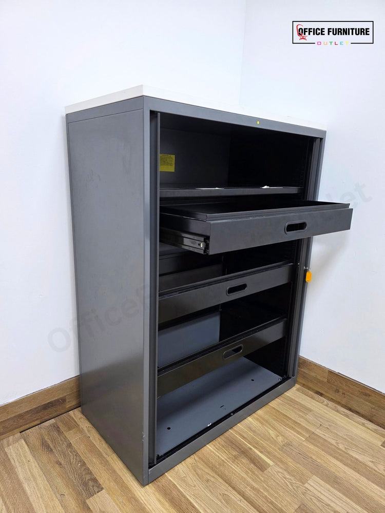 Triumph Mid-Level Tambour Office Filing Cabinet (ST76)