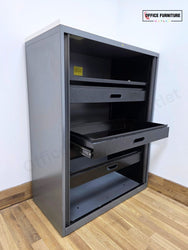 Triumph Mid-Level Tambour Office Filing Cabinet (ST76)