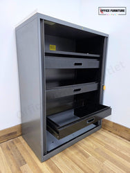 Triumph Mid-Level Tambour Office Filing Cabinet (ST76)