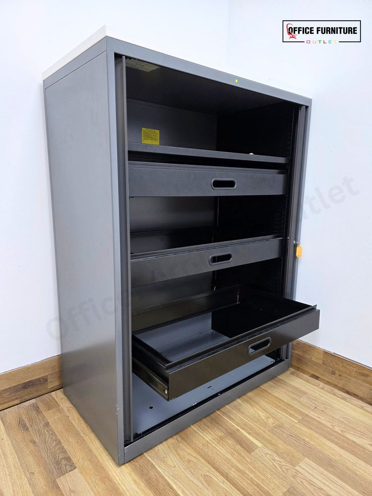 Triumph Mid-Level Tambour Office Filing Cabinet (ST76)