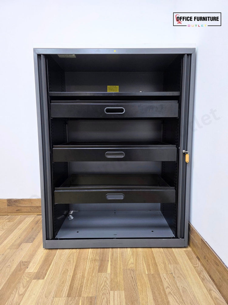 Triumph Mid-Level Tambour Office Filing Cabinet (ST76)