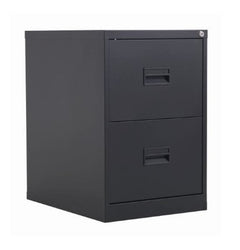Two Drawer Filing Cabinet – Black