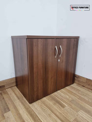 Walnut Low-Level Double Door Cabinet (D)