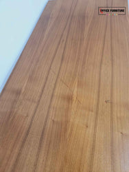 Walnut & White Low-Level Storage Cabinet