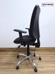 Speckled Black Adjustable Office Chair (SC107)