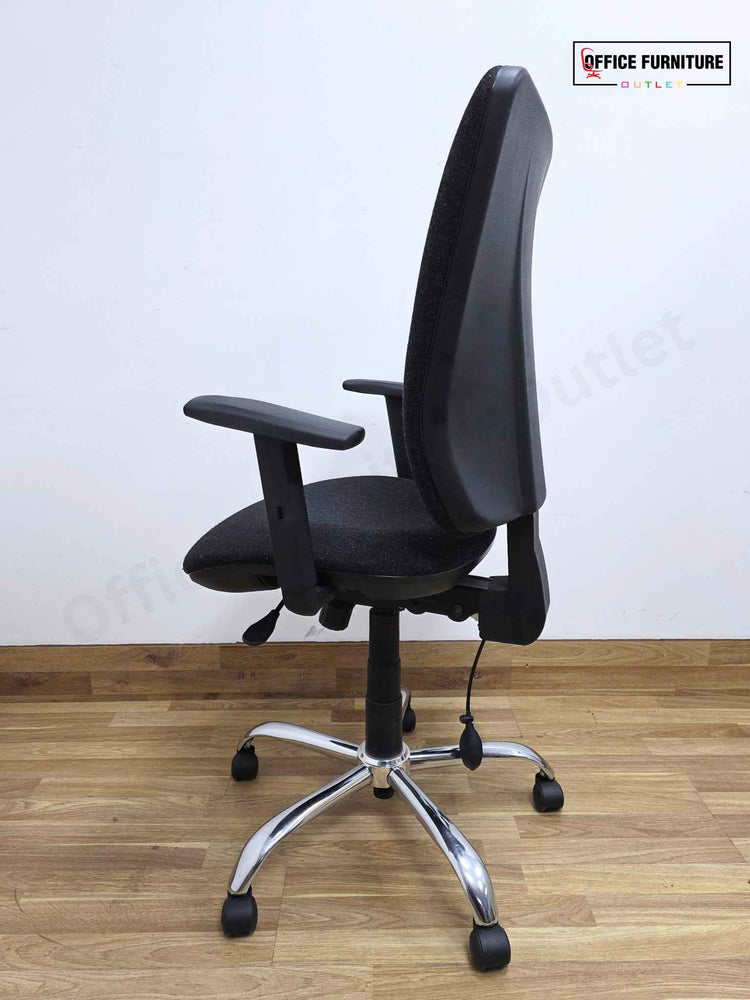 Speckled Black Adjustable Office Chair (SC107)