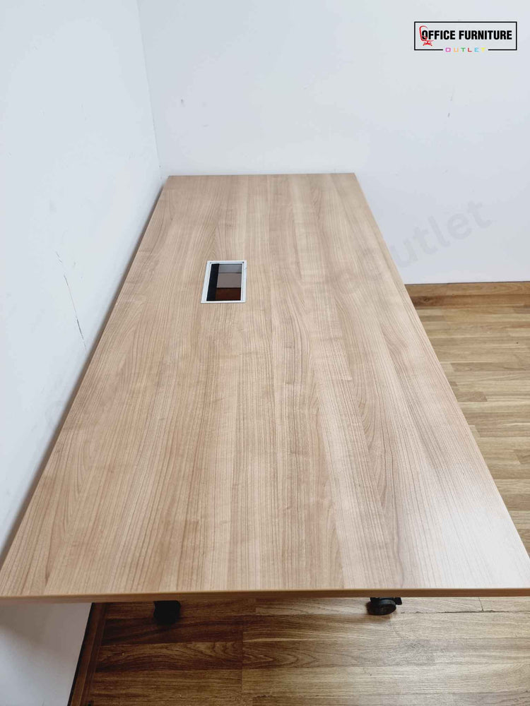 Set of Six Flip Top Tables with Fourteen Chairs