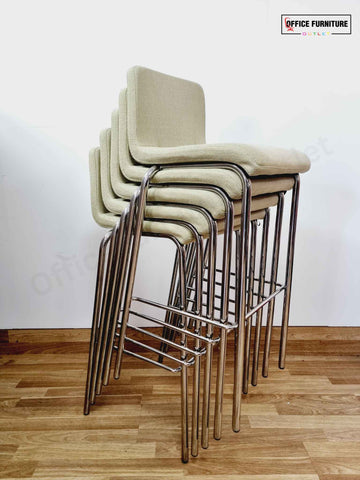 Steelcase B Free Bar Stools - Light Sage - Set of 5