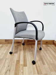 Set of Six Flip Top Tables with Fourteen Chairs