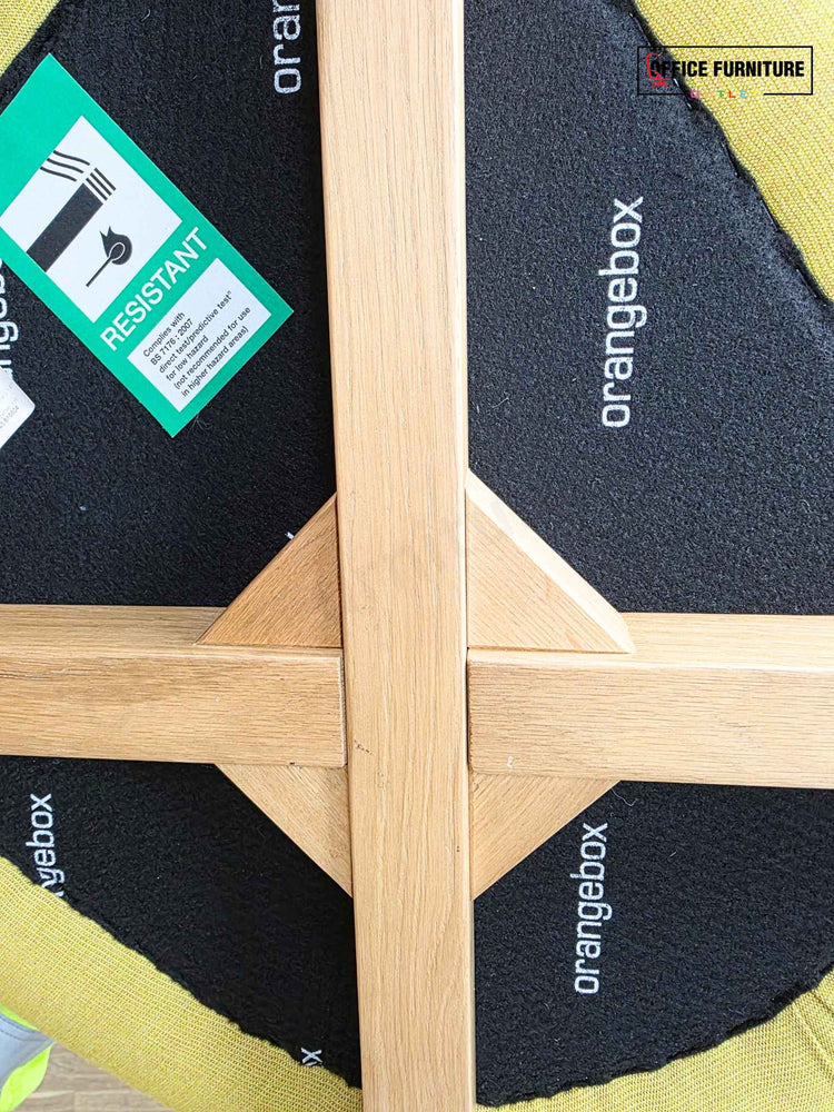 Orangebox Coze Chair – Yellow Back with Grey Seat