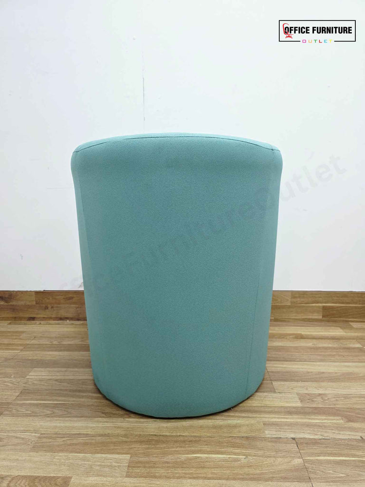 Set of Two Light Blue Tub Chairs