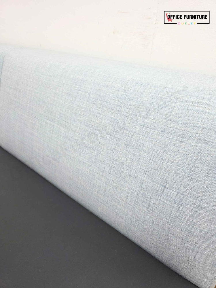 Brunner Designer 2 Seater Sofa & Pod Ottoman - Light Blue