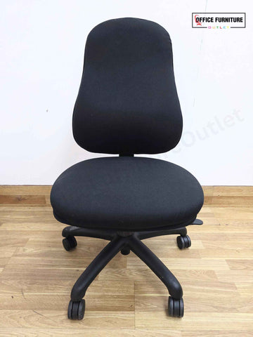 Black Armless Adjustable Office Chair (SC123)
