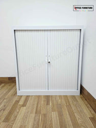 Mid-Level White Tambour Unit (ST36)