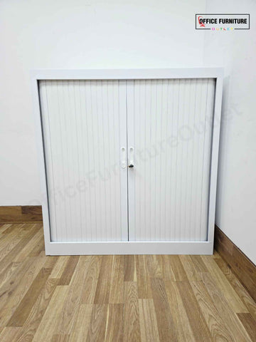 Mid-Level White Tambour Unit (ST36)