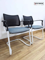 Gresham SJX Cantilever Mesh Back Conference Chairs (Pairs)