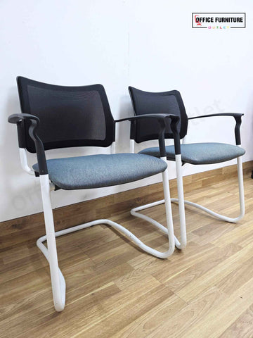 Gresham SJX Cantilever Mesh Back Conference Chairs (Pairs)