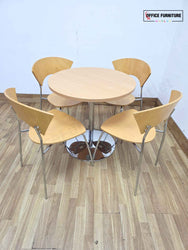 Round Senator Canteen Table with Allermuir Chairs