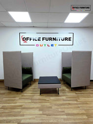 Kusch+Co Privacy Lounge Booth Chairs with Coffee Table