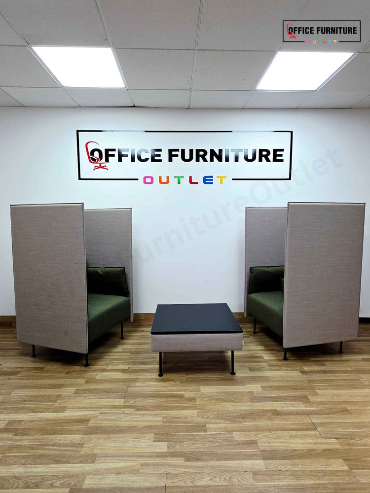 Kusch+Co Privacy Lounge Booth Chairs with Coffee Table