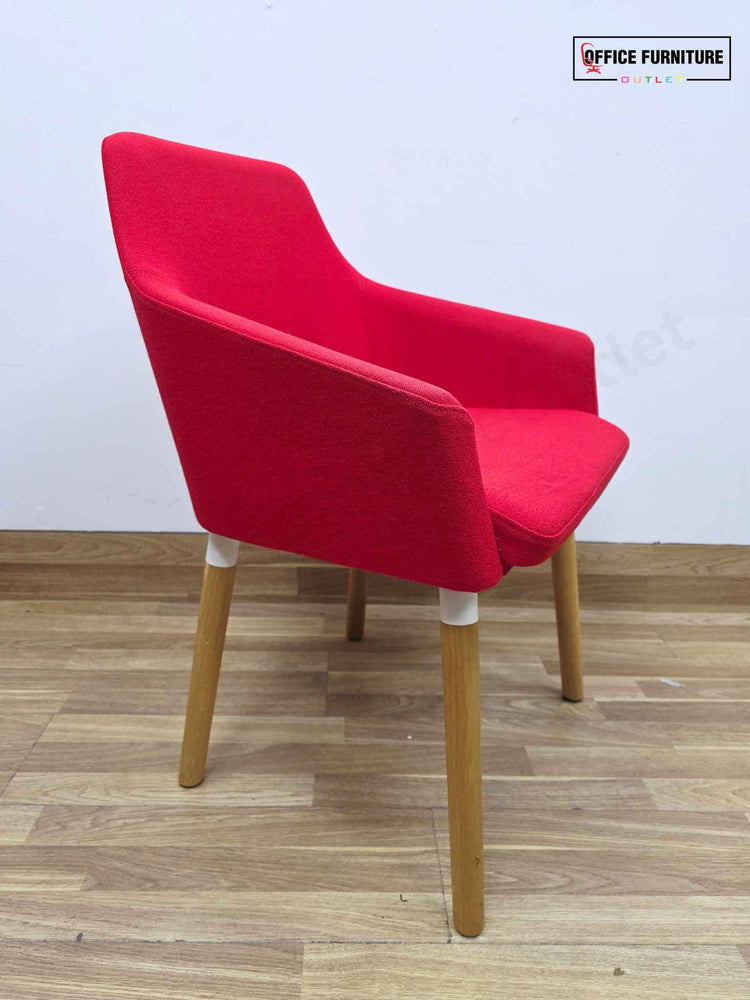 Boss Design Toto High Back Chair - Set of Two - Red