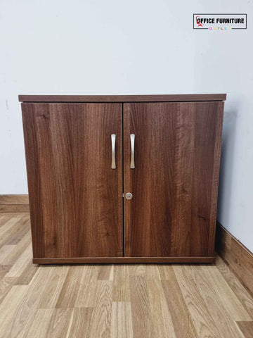 Walnut Low-Level Double Door Cabinet (B)