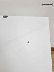 White Low-Level Double Door Storage Cabinet