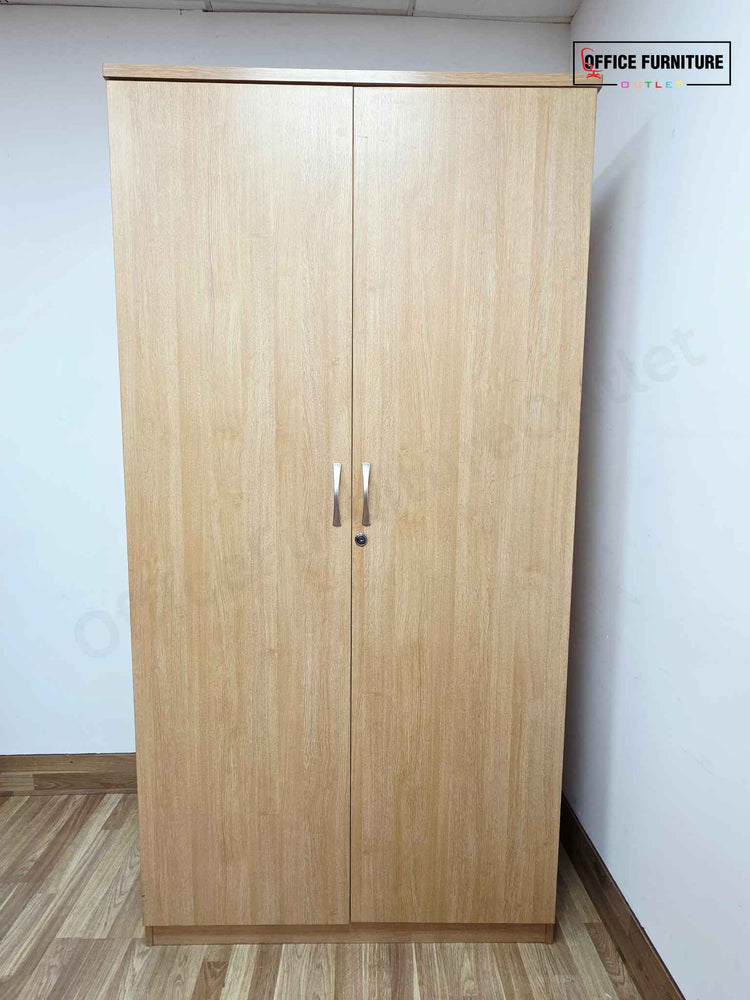 Tall Oak Double Door Wooden Cabinet (ST43)