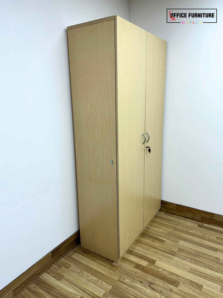 Tall Double Door Wooden Cabinet