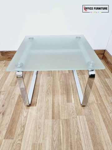 Loop End Glass Coffee Table Brand New