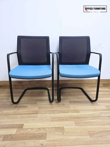 Orangebox WD-CAS Workday Cantilever Armchair / Blue (Pairs)