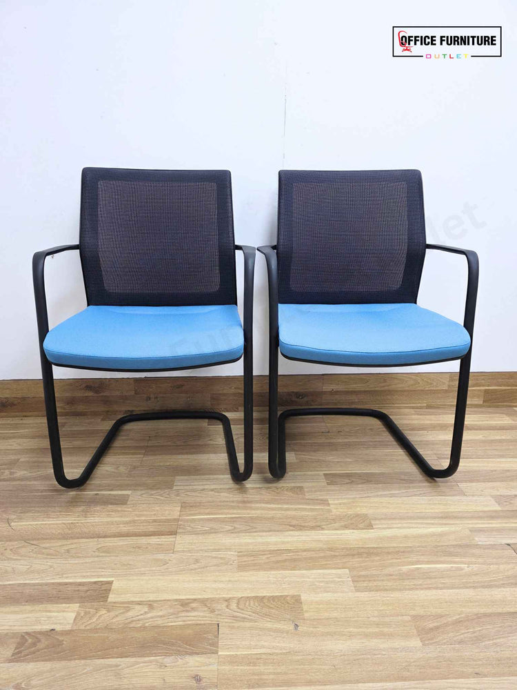 Orangebox WD-CAS Workday Cantilever Armchair / Blue (Pairs)