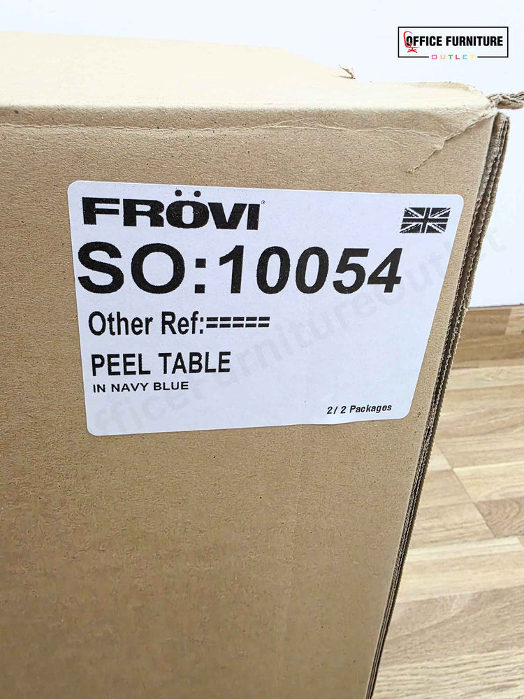Frovi Peel Side Table – Navy Blue Designer Occasional Table