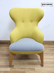 Orangebox Coze Chair – Yellow Back with Grey Seat