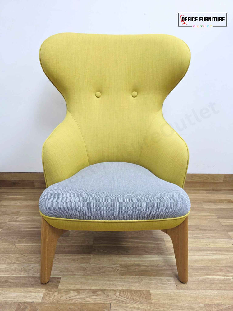 Orangebox Coze Chair – Yellow Back with Grey Seat