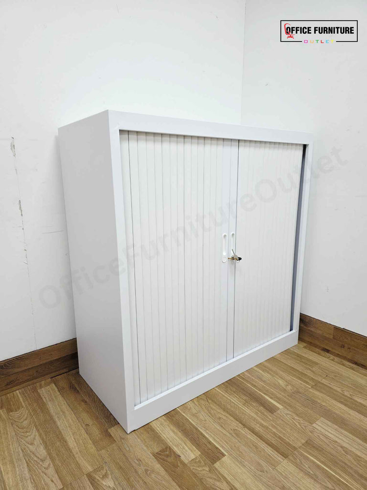 Mid-Level White Tambour Unit (ST36)