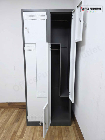 4 Person Split Compartment Steel Locker (ST62)