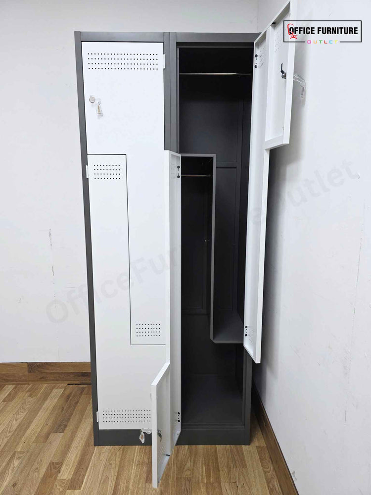 4 Person Split Compartment Steel Locker (ST62)