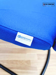 Set of 2 Blue Visitor Chairs By DS Ergonomics