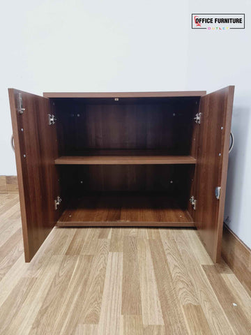 Walnut Low-Level Double Door Cabinet (C)